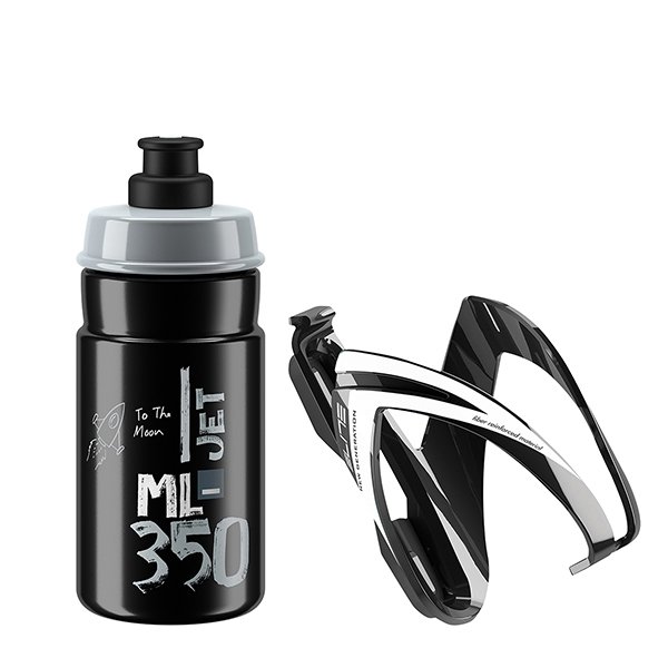 Elite Kit CEO Black Glossy +Bidon Jet 350ml Black Log Gr 