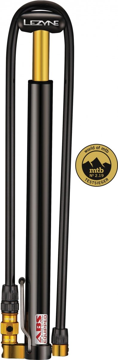 Mini pompka podłogowa Lezyne Micro Floor Drive HV — srebrna (High Volume, 90 PSI)