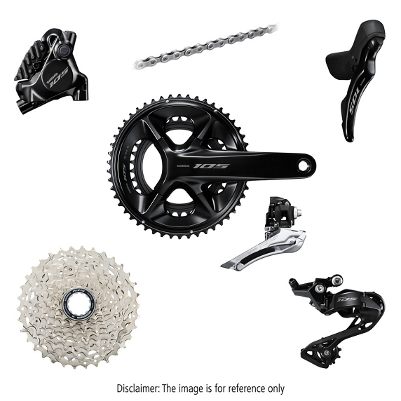 Grupa Shimano 105 R7120 mech. 2x12 172,5mm 50/34T 11–34T