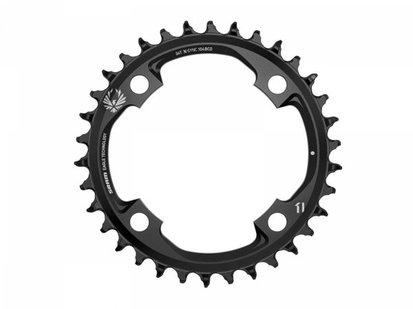Zębatka SRAM X-SYNC 2 Eagle 34T 104 BCD — stal, czarna, 12-rz