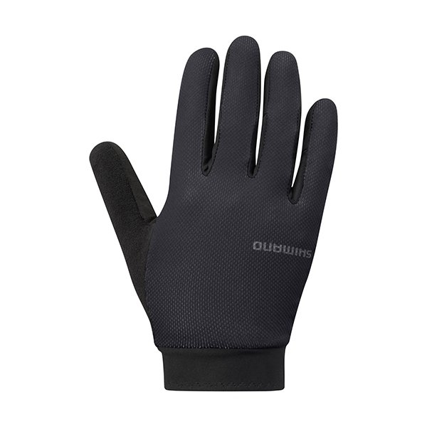 Rękawiczki Shimano Explorer FF — Black (czarne), rozmiar M (full finger)
