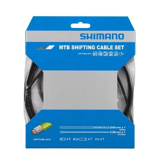 Zestaw linek przerzutki Shimano MTB Optislick czarny