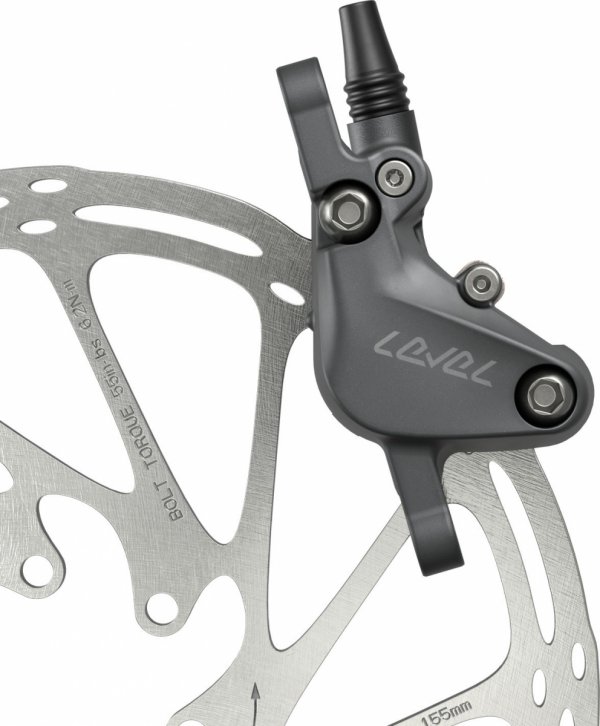 Hamulce tarczowe SRAM Level Bronze Stealth 2-Piston — przód, Dark Polar, przewód 950 mm