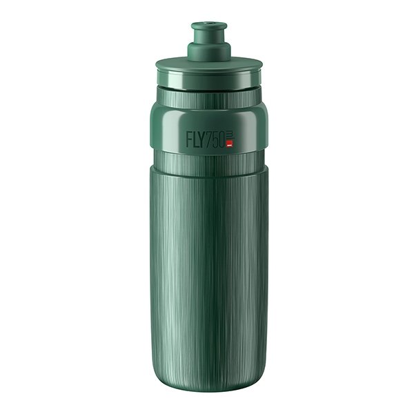 Elite Bidon FLY TEX Dark Green, Grey Logo 750ml
