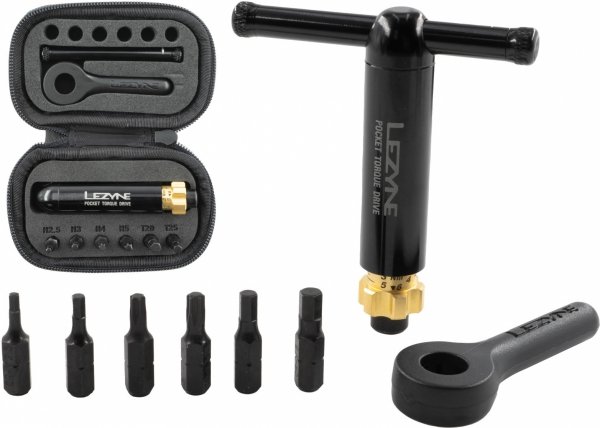 Klucz dynamometryczny rowerowy Lezyne Pocket Torque Drive Tool Set — 2–6 Nm