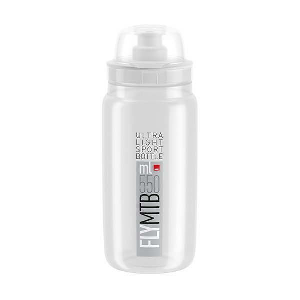 Bidon ELITE FLY MTB Clear Szary 550ml 