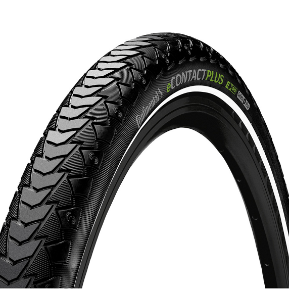 Opona drutowana Continental eCONTACT Plus 28 x 2.00 Czarna Reflex