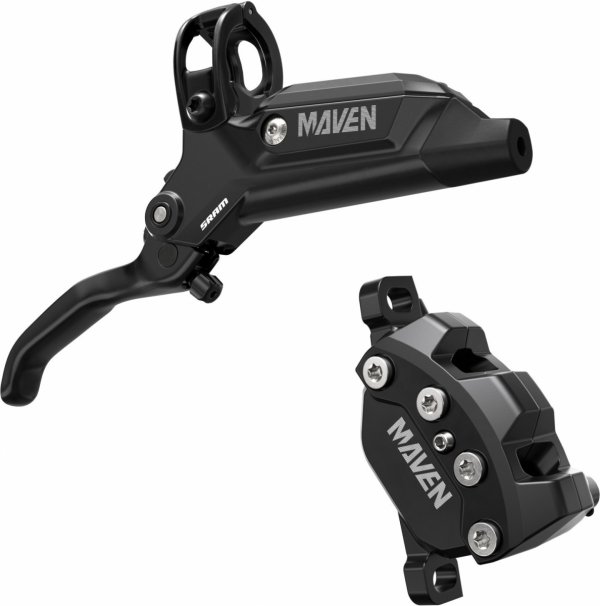 Hamulce SRAM Maven Base Stealth — tył, 4-tłoczkowy, przewód 2000 mm (mineral oil)