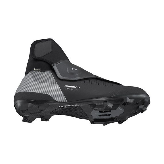 Buty zimowe Shimano SH-MW702 Wide — czarne, rozmiar 48 (SPD, wodoodporne)