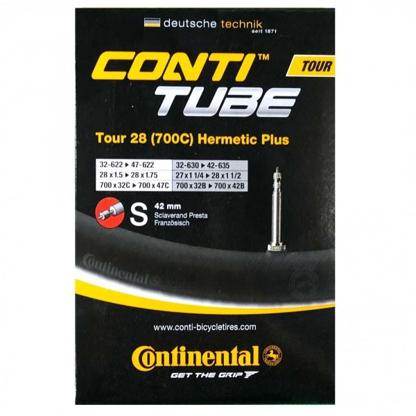 Dętka Continental Tour 28 Hermetic Plus FV 42mm [32-622->47-622]