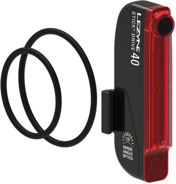 Lampka tylna Lezyne Stick+ StVZO — czarna, USB