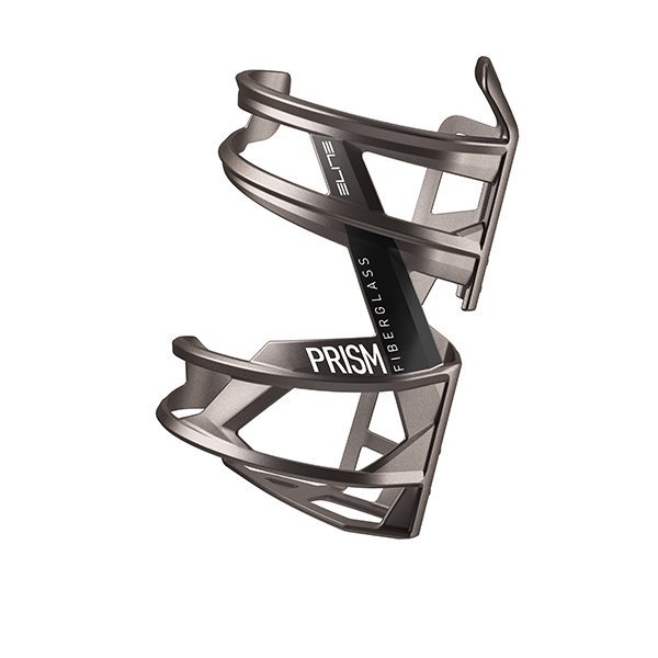 Koszyk bidonu ELITE Prism Lewy Tytanowy Metal/Czarny 
