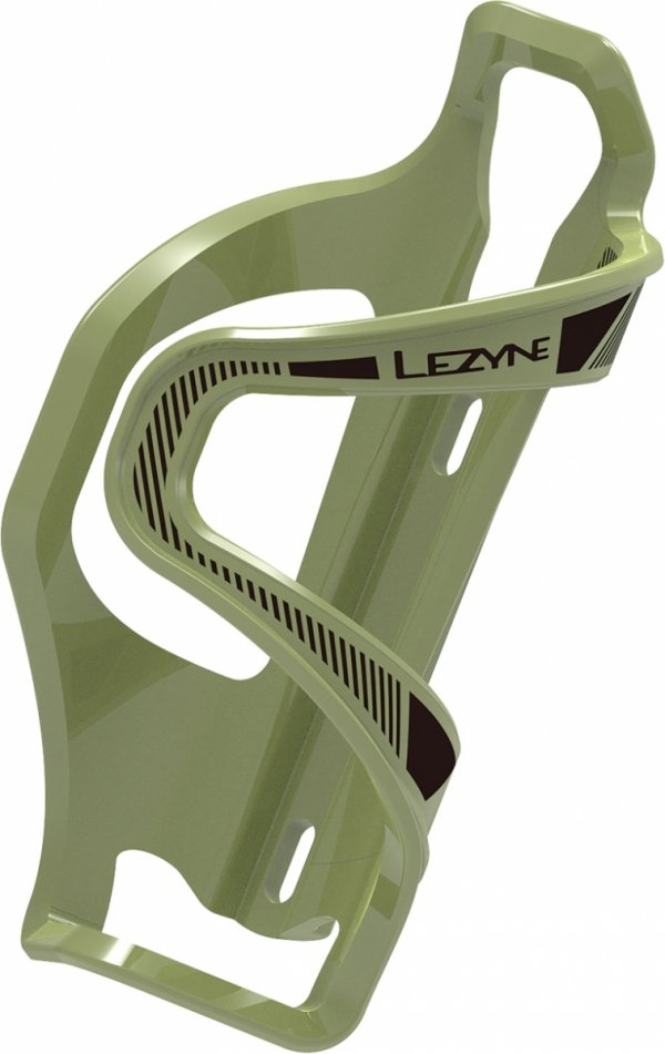 Koszyk na bidon Lezyne Flow Cage SL-L Enhanced — lewy, ciemnozielony