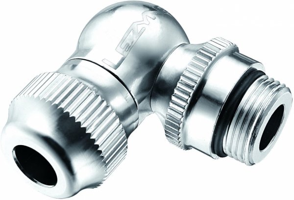 Adapter do pompki Lezyne Slip Chuck — srebrny, Presta (Slip-Fit)