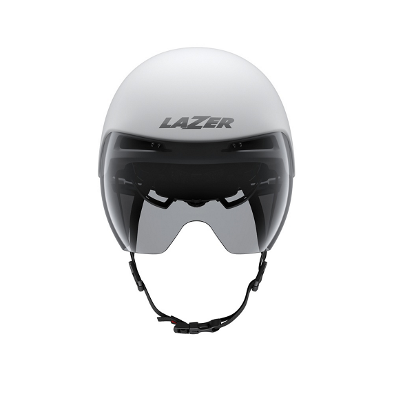 Kask czasowy / triathlonowy Lazer Volante KinetiCore CE-CPSC — Matte White Silver, rozmiar S (52–56 cm)