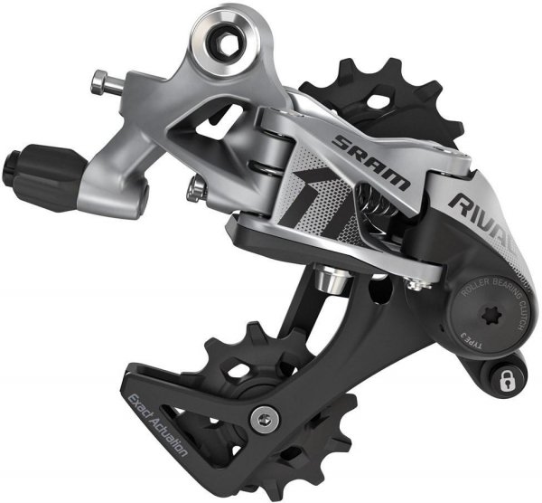 Przerzutka tylna SRAM Rival 1 Type 3.0 — 11-rzędowa, średni wózek (Medium Cage), max 36T