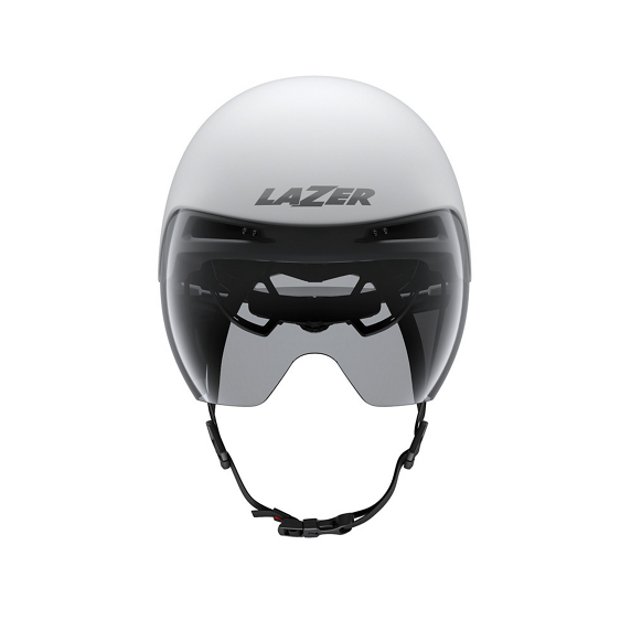 Kask rowerowy Lazer Victor KinetiCore CE-CPSC — Matte White Silver, rozmiar M (55–59 cm)