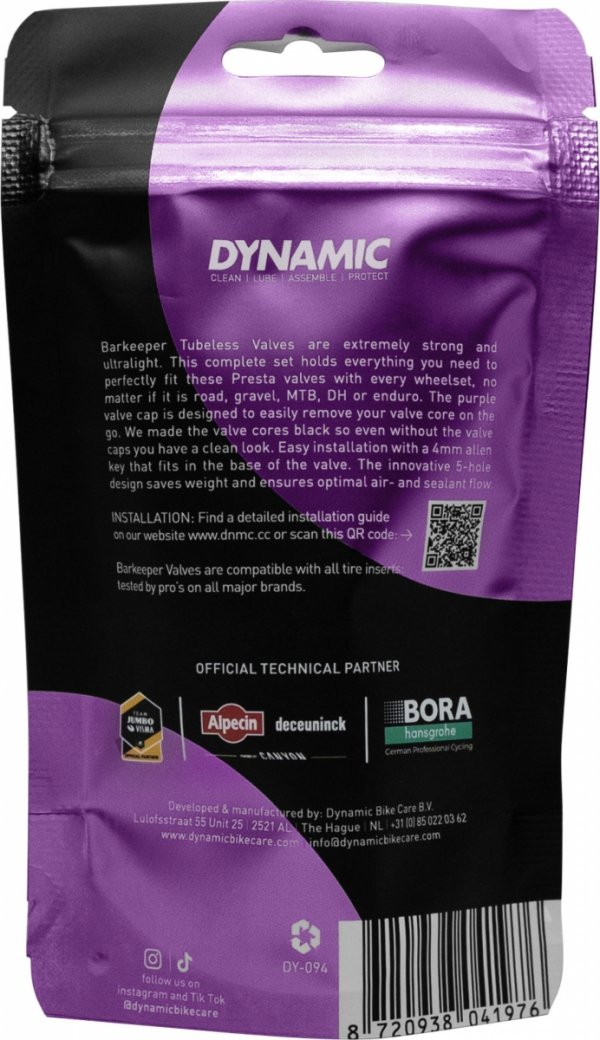 Zawory tubeless Dynamic Bar Keeper 60 mm