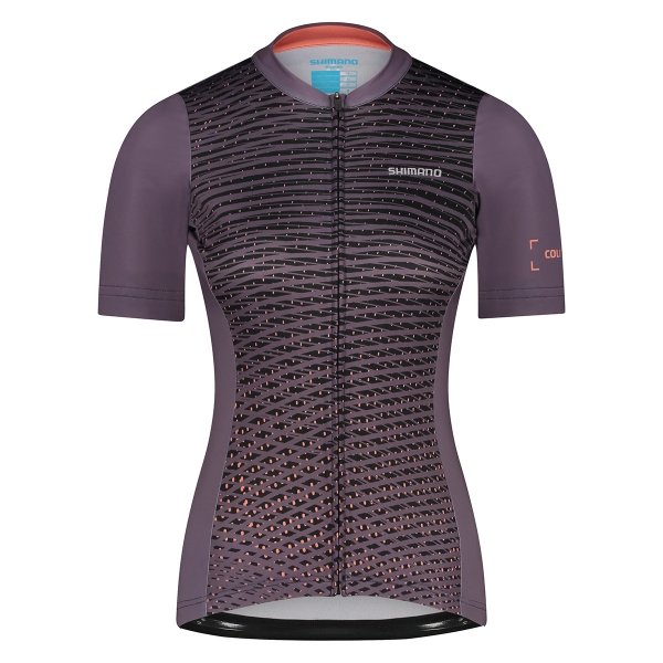 Koszulka damska SHIMANO COLORE z krótkim rękawem brązowa rozmiar XL