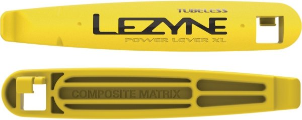 Łyżki do opon Lezyne Tubeless Power XL — żółte, do opon bezdętkowych