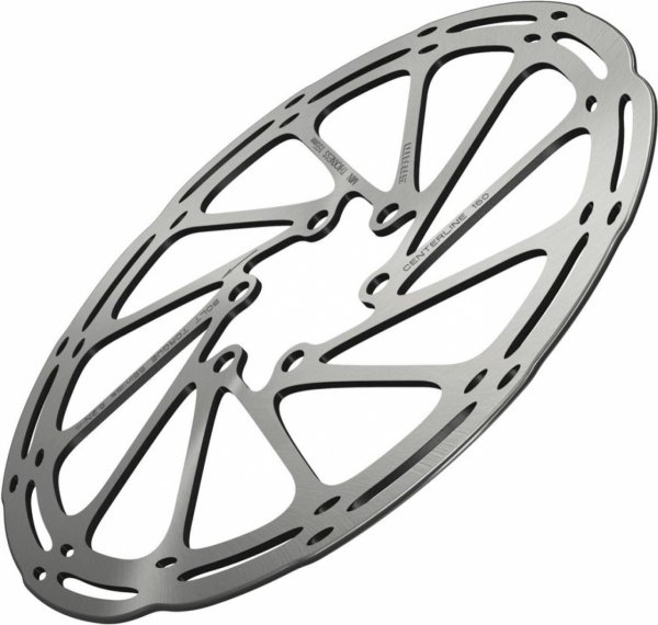 Tarcza hamulcowa SRAM CenterLine Rounded 200 mm Centerlock — srebrno-czarna