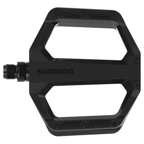 Pedały płaskie SHIMANO PD-EF102 — czarne (para)