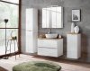 COMAD - Szafka CAPRI WHITE 811 niska z koszem na pranie 35 1D - Biały Połysk/ Dąb Craft Złoty / Biały  DSM-do samodzielnego montażu