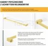 NEW TRENDY Kabina ścianka WALK-IN AVEXA GOLD SHINE z wieszakiem relingowym 90x200 EXK-3226