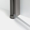 NEW TRENDY Kabina prysznicowa NEW SOLEO GUNMETAL BRUSHED 2D prostokątna U 80x100x195 szkło czyste 6mm Active Shield - wahadłowe K-2179