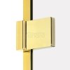 NEW TRENDY Kabina prysznicowa drzwi uchylne AVEXA GOLD SHINE Linia Platinium 120x100x200 EXK-1686/EXK-1687