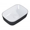 ELITA UMYWALKA RENI BICOLOR 46x33 BLAT, CERAM WHITE HG/BLACK MATT 146111/RE040460896110