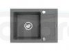 PYRAMIS - Zestaw zlewozmywak NEXT (62x44) 1B 1D szary beton P070093301 +  bateria SILVIO szary beton .090922938