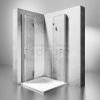 REA - Kabina prysznicowa MODUŁ FOLD N2 prostokątna podwójne drzwi składane 100x110