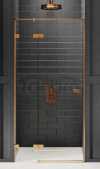 NEW TRENDY Drzwi prysznicowe AVEXA COPPER BRUSHED 130x200 EXK-3541