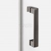 NEW TRENDY Drzwi wnękowe NESTA GUNMETAL BRUSHED 1D P 90x200 czyste 6mm Active Shield 2.0 D-0930A