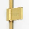 NEW TRENDY - Kabina prysznicowa prostokątna AVEXA GOLD BRUSHED EXK-1752/53 Złote Profile 100x70x200