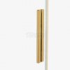 NEW TRENDY Drzwi wnękowe SMART GOLD BRUSHED 2D U 170x200 szkło czyste 8mm Active Shield 2.0 EXK-7523
