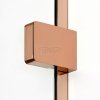 NEW TRENDY Kabina prysznicowa EVENTA COPPER SHINE WALK-IN U 120x200 szkło czyste 8mm Active Shield 2.0  EXK-6525
