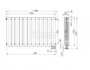 ARMATURA KRAKÓW KFA Grzejnik aluminiowy ADR500/D/12 z dolnym prawym zasilaniem kątowym 763-121-44
