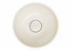 OMNIRES umywalka nablatowa, Ø35 cm SHELL M+ white sand mat SHELL350UNWS