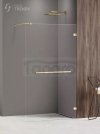 NEW TRENDY Kabina ścianka WALK-IN AVEXA GOLD SHINE z wieszakiem relingowym 110x200 EXK-3228