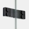 NEW TRENDY Drzwi wnękowe EVENTA BLACK CHROME 1D L 120x200 szkło czyste 8mm Active Shield 2.0 EXK-6135