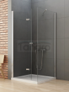 NEW TRENDY Kabina prysznicowa New Soleo, drzwi składane, pojedyncze 90x90x195 D-0149A/D-0088B LEWA