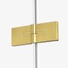NEW TRENDY - Kabina prysznicowa kwartowa podwójne drzwi uchylne AVEXA GOLD EXK-1791 Złote Profile 120x120x200 LINIA PLATINIUM