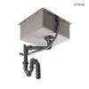 Oltens Stalvask zlewozmywak stalowy 1-komorowy 54x44 cm czarny 71101300