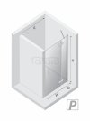 NEW TRENDY DRZWI WNĘKOWE NESTA CHROME, DRZWI POJEDYNCZE 90x200 1P D-0849A