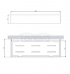 OMNIRES koszyk prysznicowy, 30 x 5 x 11 cm nikiel UN10335NI