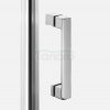 NEW TRENDY Kabina NESTA chrom 2D prostokątna  100x90x200 czyste 6mm Active Shield 2.0 K-3667