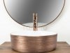 REA - Umywalka nablatowa SAMI Brush Rose Gold