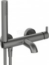 DEANTE - Bateria wannowa  SILIA z zestawem prysznicowym Titanium BQS_D11M